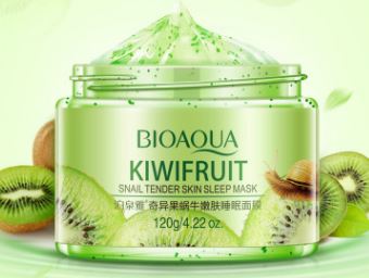 786032 BIOAQUA KIWIFRUIT Ночная маска для лица с экстрактом киви и слизью улитки,