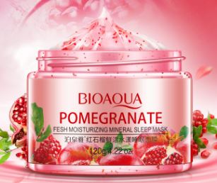 786049  BIOAQUA POMEGRANATE Ночная маска для лица с экстрактом красного граната, 120 г