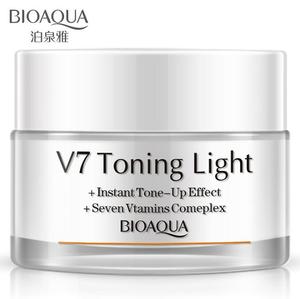 *798219 BIOAQUA V7 Toning Light Матирующий крем  для  лица (тонизирующий эффект + комплекс 7 витамин
