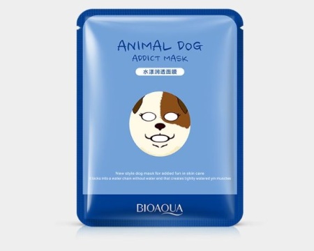 *783055 BIOAQUA ANIMAL DOG Аква маска-салфетка для лица, 30 г (09.2025)
