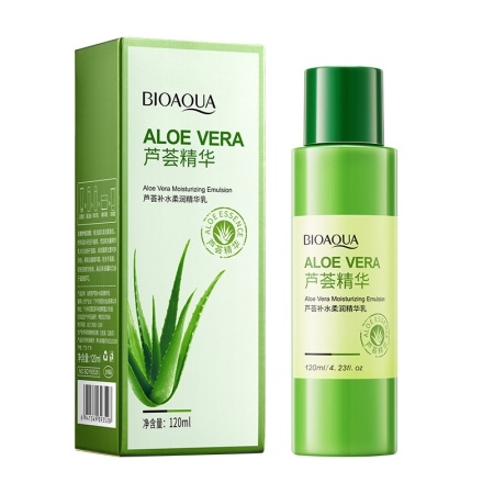 BIOAQUA  ALOE VERA Освежающая и восстанавливающая эмульсия с Алоэ Вера 92% ,120мл