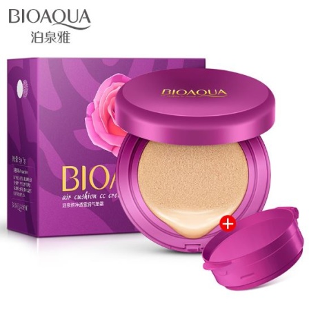 BIOAQUA Air Cushion CC-Крем в кушоне с запасным блоком (01 Натуральный цвет) , 15г+15г