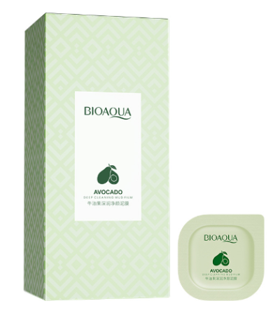*323177 BIOAQUA глубокая очистка кожи капсульная маска для лица с авокадо, 7.5г×8 (до 12.25)