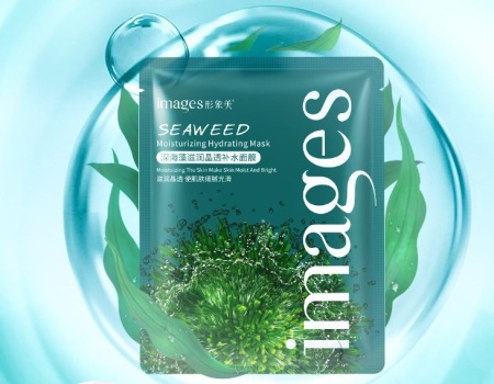 Images SEAWEED Увлажняющая маска- салфетка для лица экстрактом морских водорослей , 25г