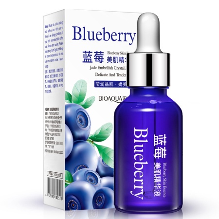 BIOAQUA BLUEBERRY Эссенция для лица с экстрактом голубики, 15 мл, 12 шт/уп