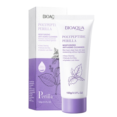 BIOAQUA POLYPEPTIDE PERILLA  Пенка для лица с экстрактом периллы (антивозрастная), 100г