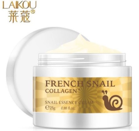 *LAIKOU Snail Huanyan Essence Cream Увлажняющий крем с коллагеном для лица, 50 г