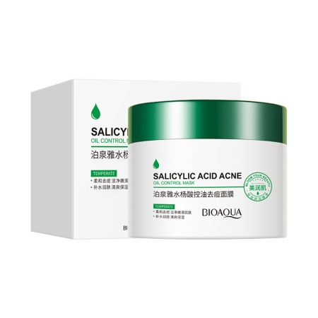 BIOAQUA SALICYLIC ACID ACNE Матирующая маска для лица с салициловой кислотой, 120г