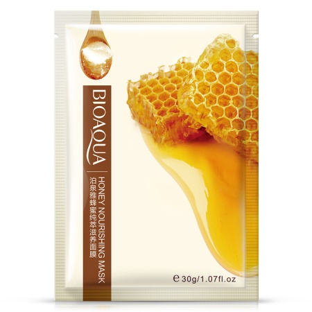 BIOAQUA Маска-салфетка для лица с экстрактом меда, 30г