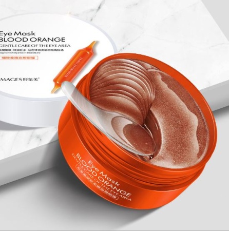 *323501 Images Eye Mask BLOOD ORANGE Гидрогелевые патчи для глаз с экстрактом апельсина, 80г/60шт