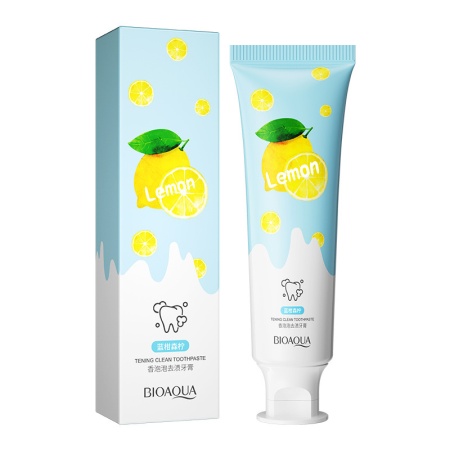 BIOAQUA TANING CLEAN TOTHPASTE  Зубная паста для удаления пятен (лимон), 100г