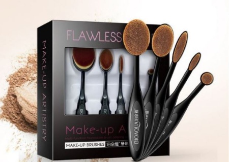 *768151 BioAqua Make-Up Brushes Набор кистей для макияжа (5шт)