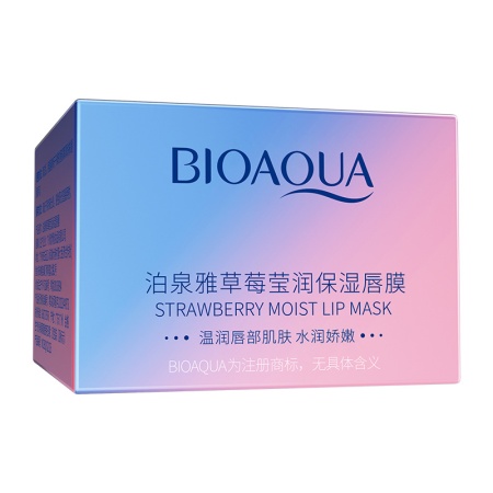 BIOAQUA Strawberry Moist Lip Mask Маска для губ с клубникой + апликатор, 13г