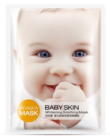 *793856 BIOAQUA BABY SKIN Whitening Soothing Mask Маска-салфетка для лица, 30 г