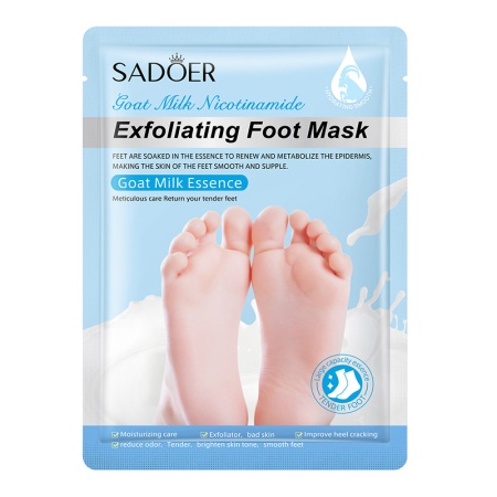 SADOER EXFOLIATING FOOT MASK Отшелушивающая маска-носочки с экстрактом козьего молока