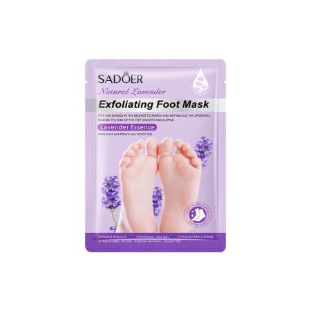 SADOER EXFOLIATING FOOT MASK Отшелушивающая маска-носочки с экстрактом лаванды