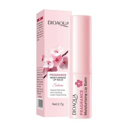 BIOAQUA Бальзам для губ с экстрактом сакуры , 2,7 г.