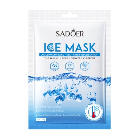 SADOER ICE MASK Освежающая маска-салфетка для лица с коллагеном, 25г