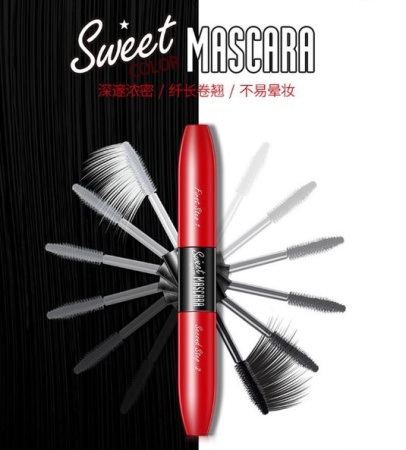 images Sweet Mascara Двухсторонняя подкручивающая тушь для ресниц (черный), 5+5г, 24шт/уп