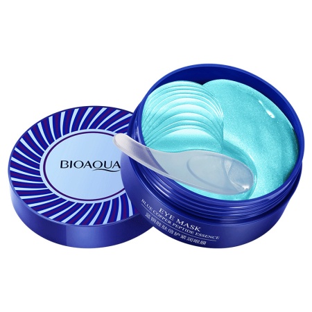 BIOAQUA Haematococcus Pluvialis  Гидрогелевые патчи под глаза с пептидами голубой меди 80г/60шт