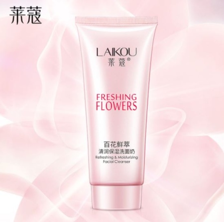 *61197 Laikou Freshing Flowers Очищающая пенка с цветочными экстрактами,100 г