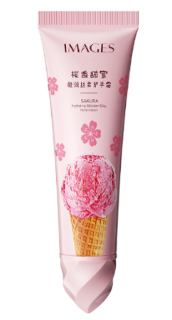 IMAGES Hand Cream Hydrating Moisten Silky с экстрактом сакуры и козьим молоком, 30 г.