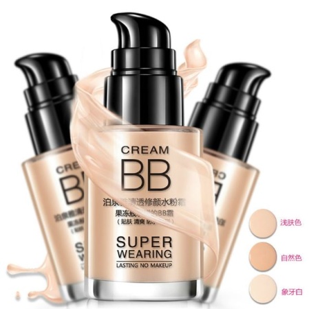 *705613 (02 Слоновая кость) BIOAQUA Super Wearing BB Cream Корректирующий ВВ крем для лица, 30мл