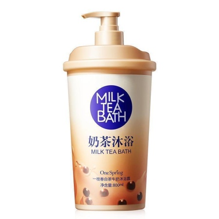 ONE SPRING MILK TEA BATH Молочный гель для душа с экстрактом чая, 800 мл