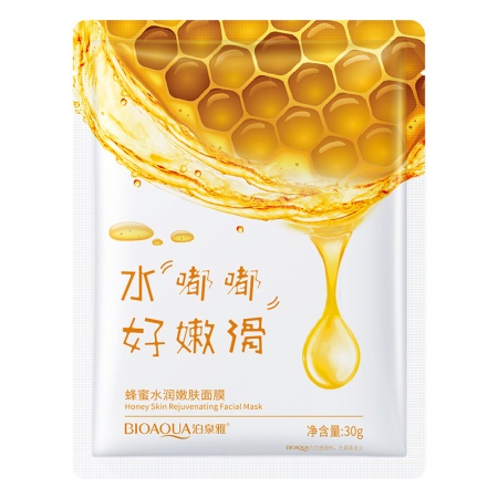 BIOAQUA Маска-салфетка для лица с медом (Интенсивное увлажнение), 30г