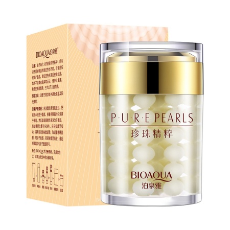 BIOAQUA PURE PEARLS Увлажняющий крем для лица с коллагеном и жемчугом,60 г,12 шт/уп